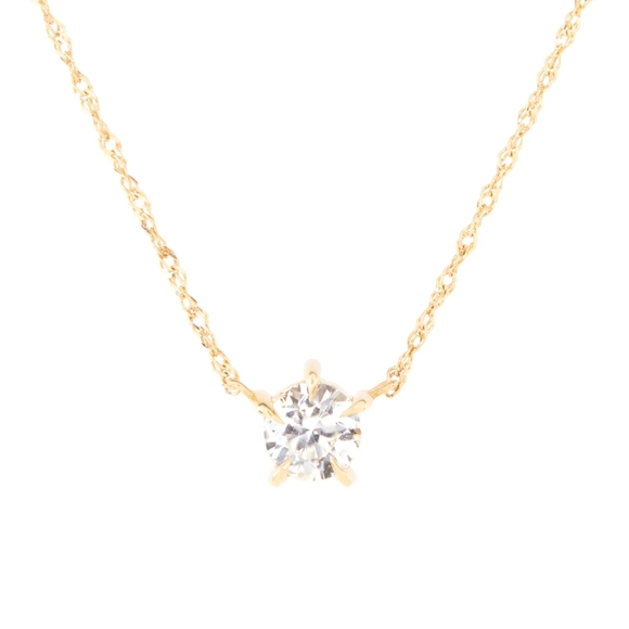 Catbird Jewelry - Catbird x Vito's Gems Mae Solitaire Quartz Necklace